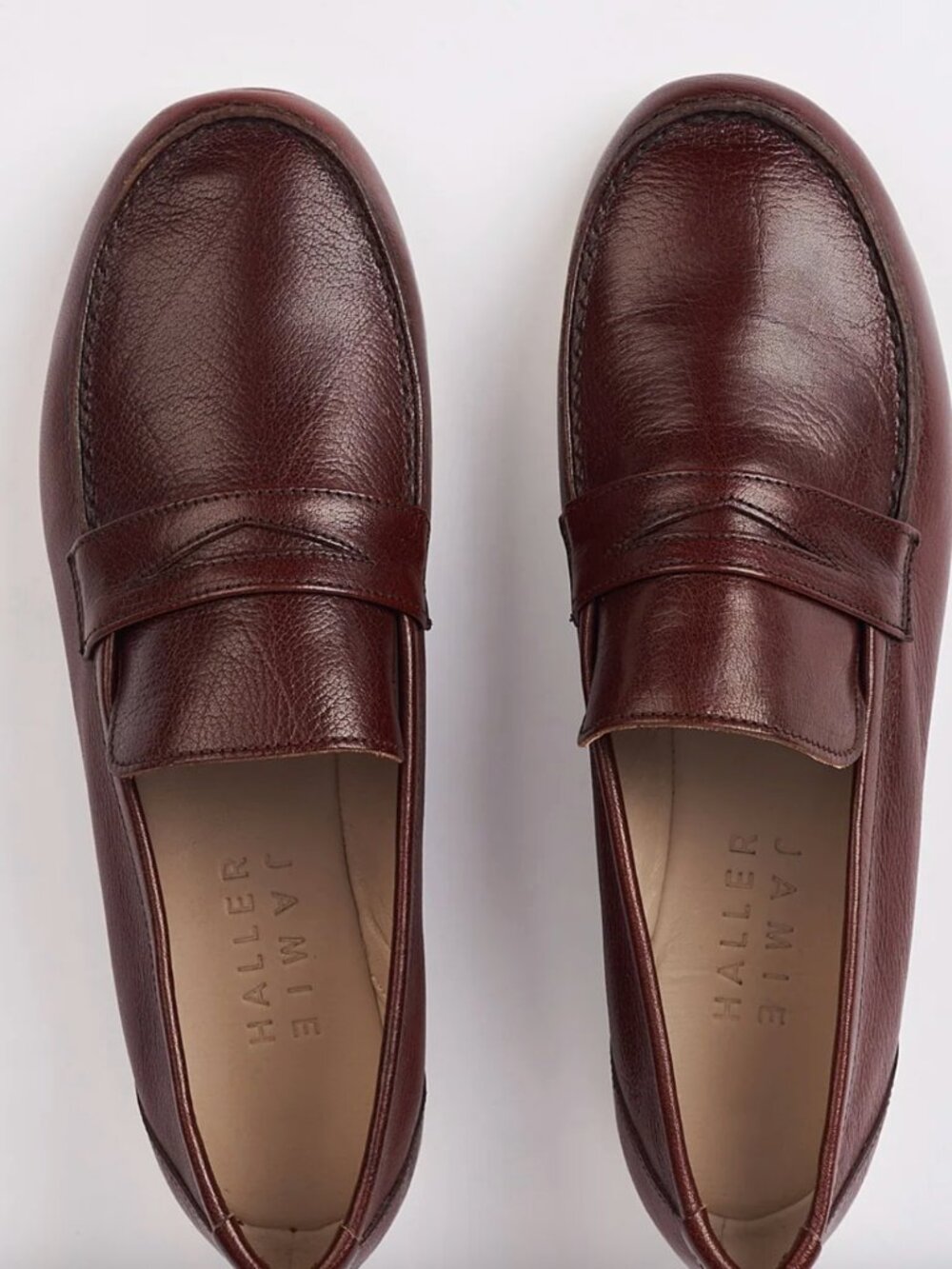 Jamie Haller Penny Loafer in Bordeaux